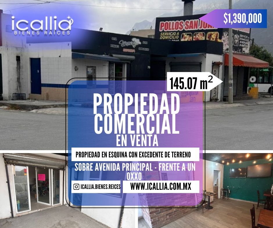 En Venta propiedad comercial Valle de Lincoln San Agustín García NL