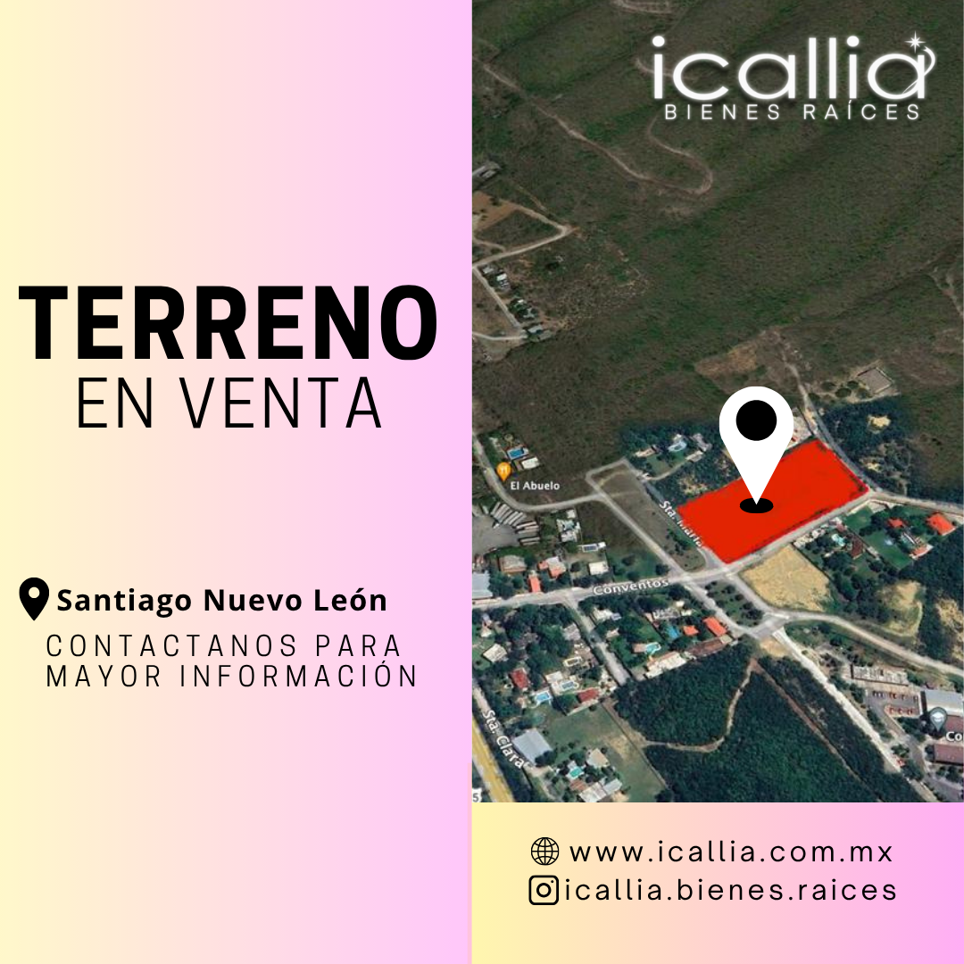 En venta terreno 1 en Santa Clara Santiago NL