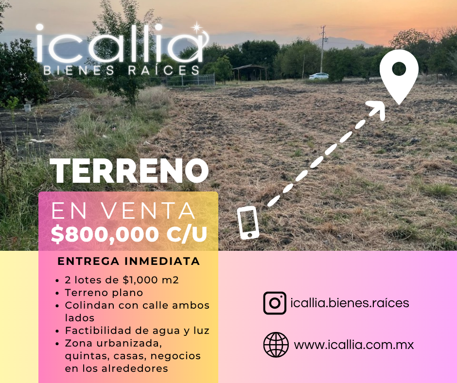 Terrenos Campestres en La Unión Cadereyta NL