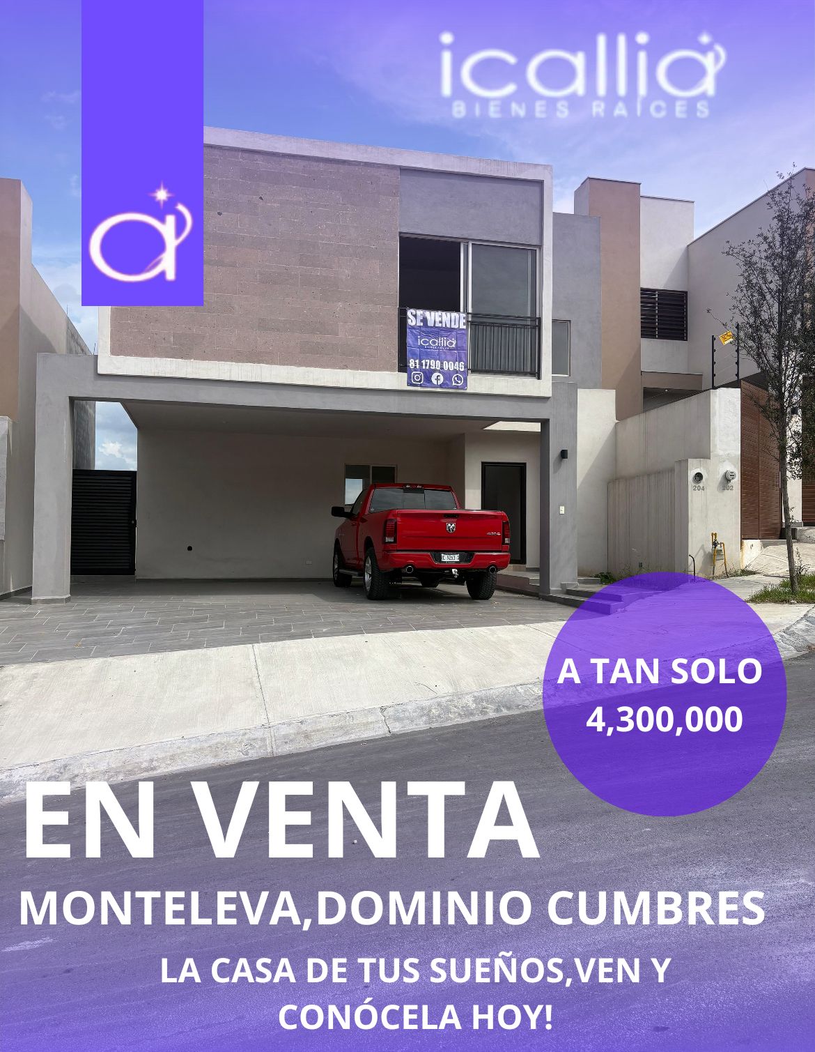 EN VENTA PROPIEDAD EN MONTELEVA DOMINIO CUMBRES, GARCIA,NL